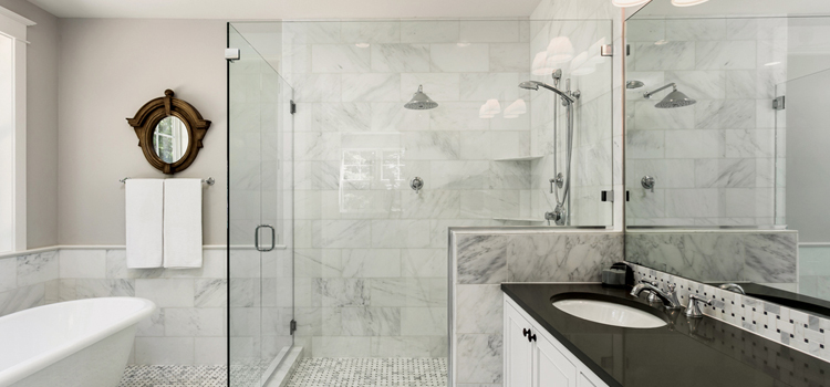 bathroom shower door installation in Lancaster