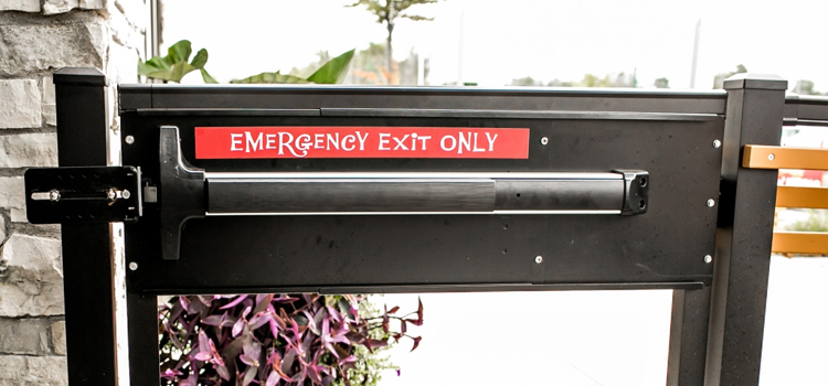 emergency push bar installation in Lancaster